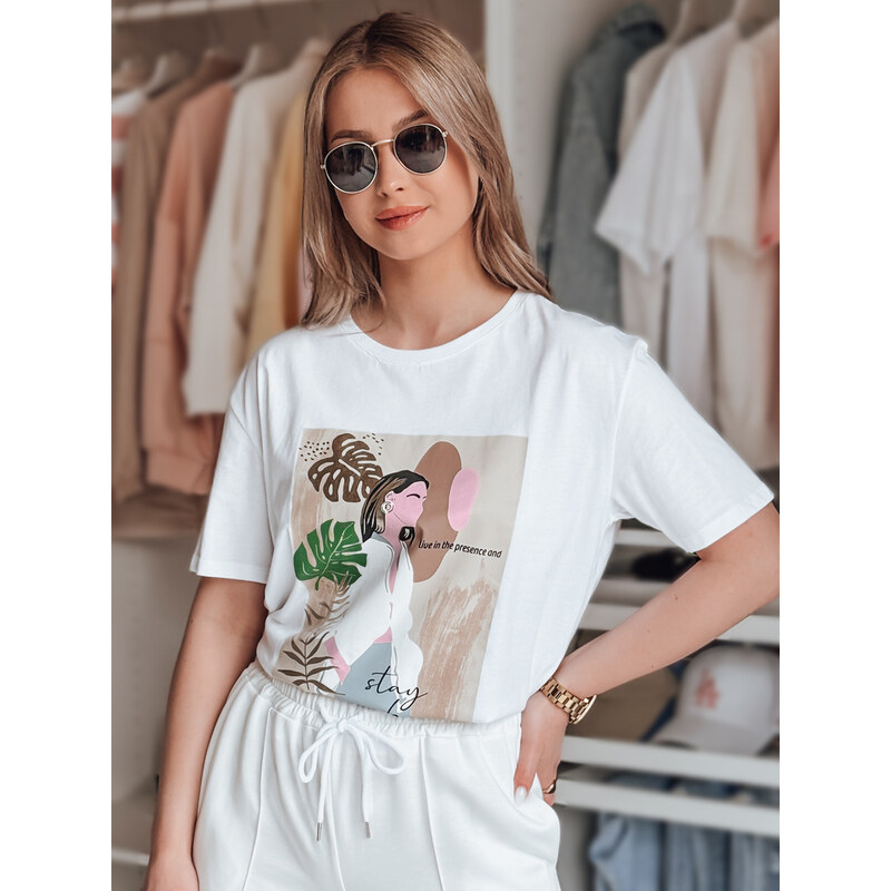 BASIC Biele tričko s potlačou BRAVIS RY2616 52672774