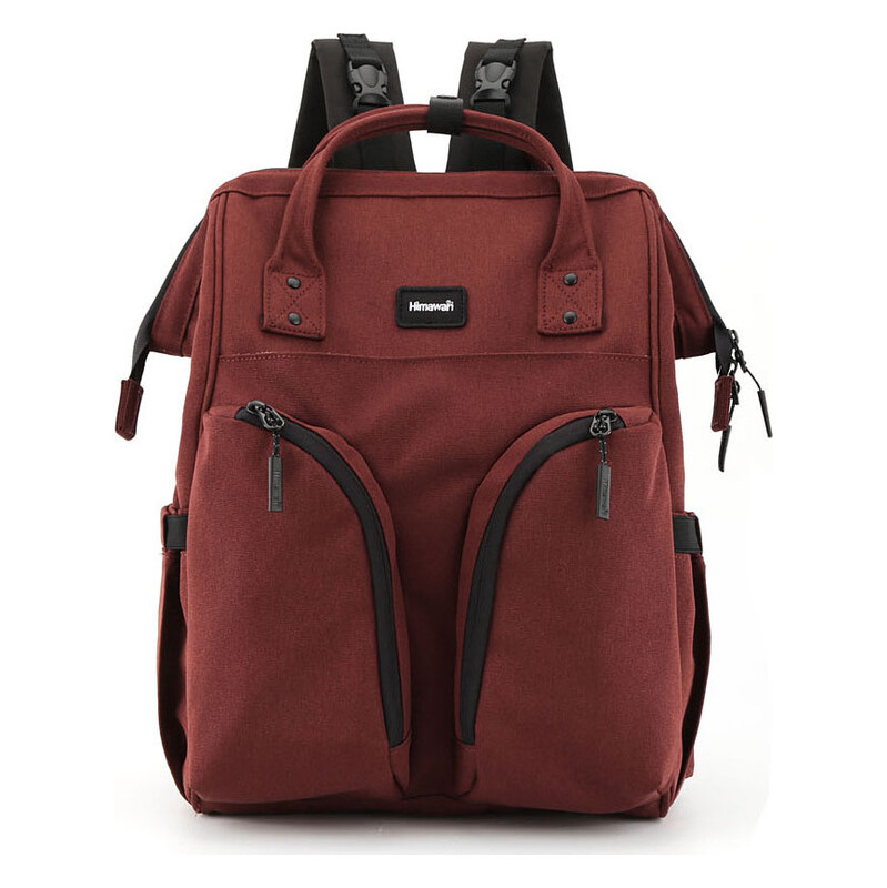 BASIC Himawari Vínový priestranný dámsky batoh z polyesteru 1208 65151851