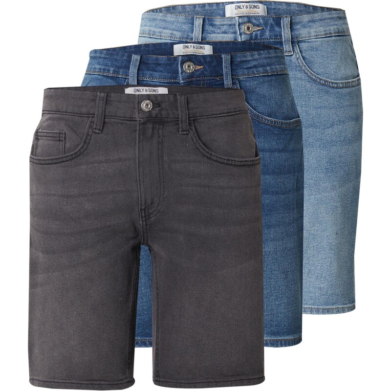 Only & Sons Džínsy ONSWEFT modrá denim / svetlomodrá / tmavosivá 63326293
