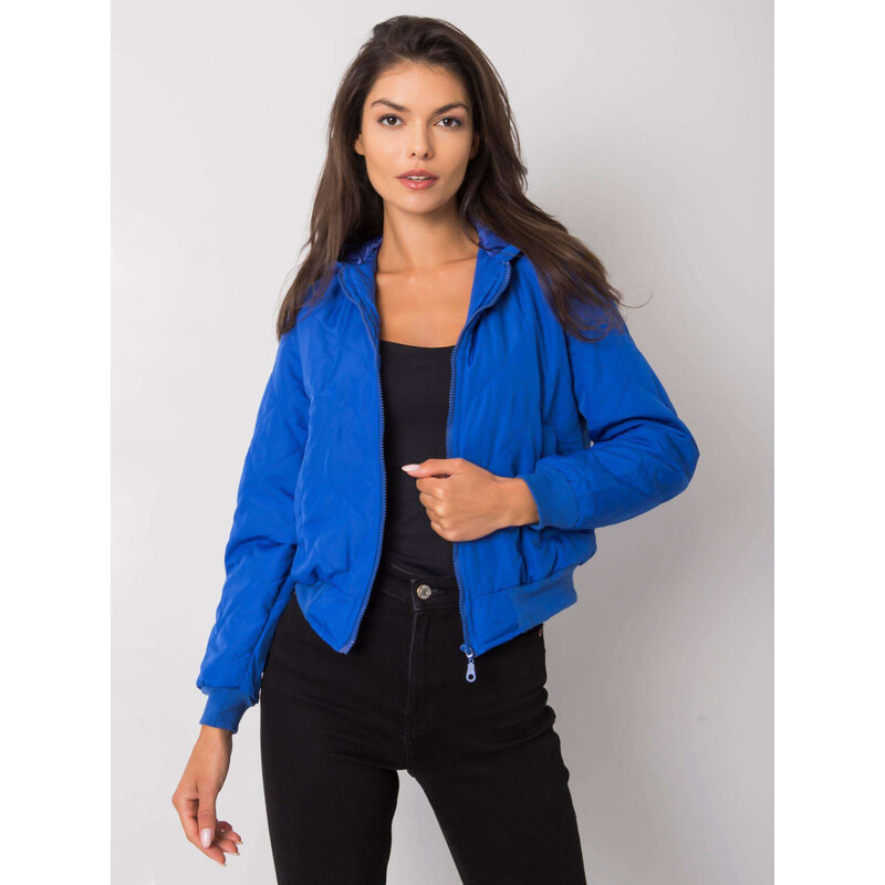 BASIC Modrý dámsky prešívaná bomber EM-KR-617.55-blue 26121039