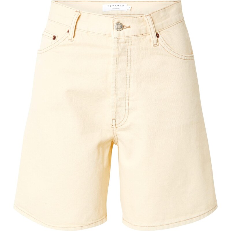 TOPSHOP Džínsy krémová 66056922