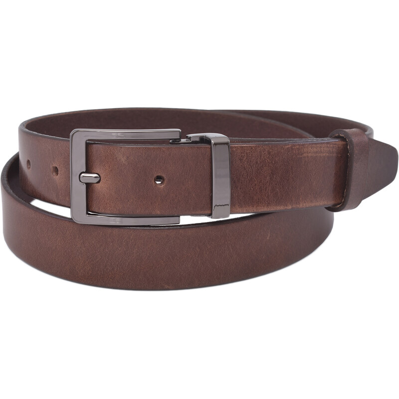 Mercucio Pánsky kožený opasok 748-30-02 tmavohnedý 64508249
