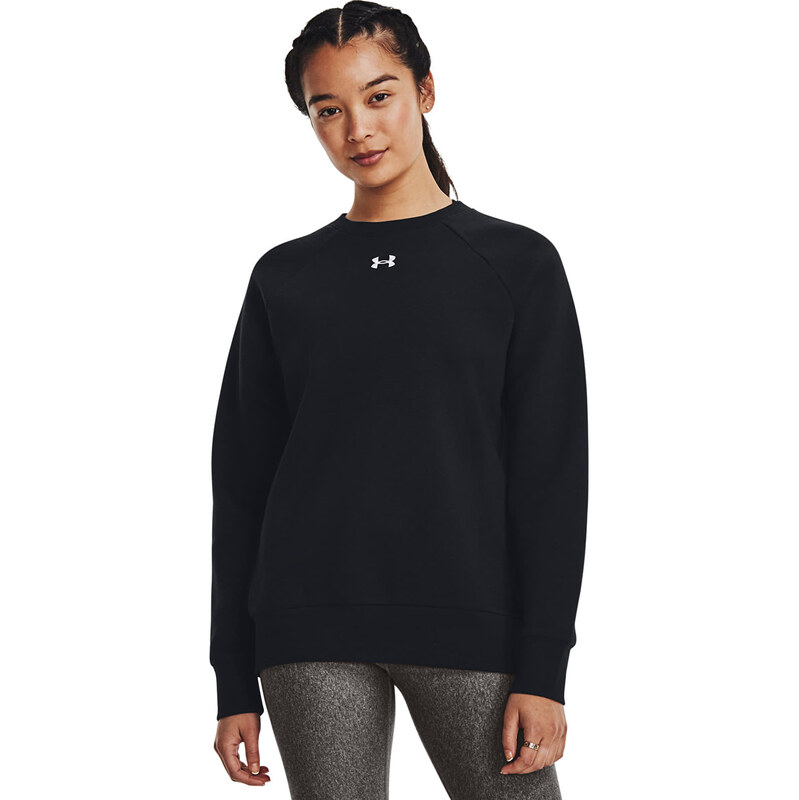 Mikina Under Armour Rival Fleece Crew Black/ White S 63392991