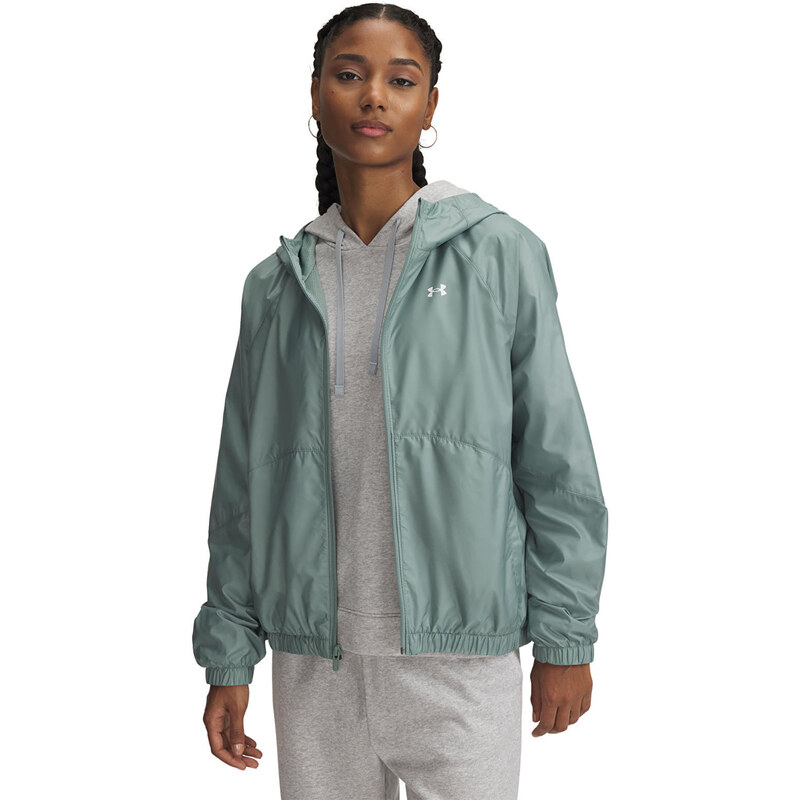 Bunda Under Armour Rival Sport Windbreak Jacket Silica Green/ White XS 63392884