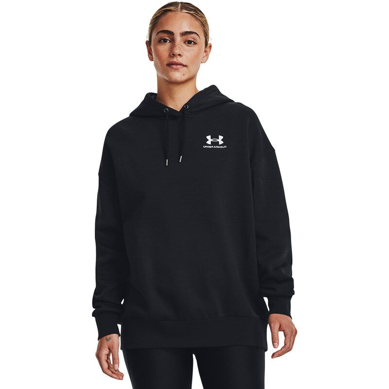 Mikina Under Armour Icon Fleece OS Hoodie Black/ White L 63393010