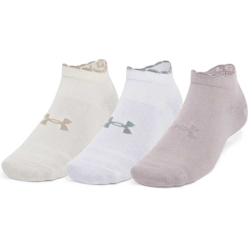 Ponožky Under Armour Essential Low Cut 3-Pack Gray Dawn/ White/ Gray 63393026