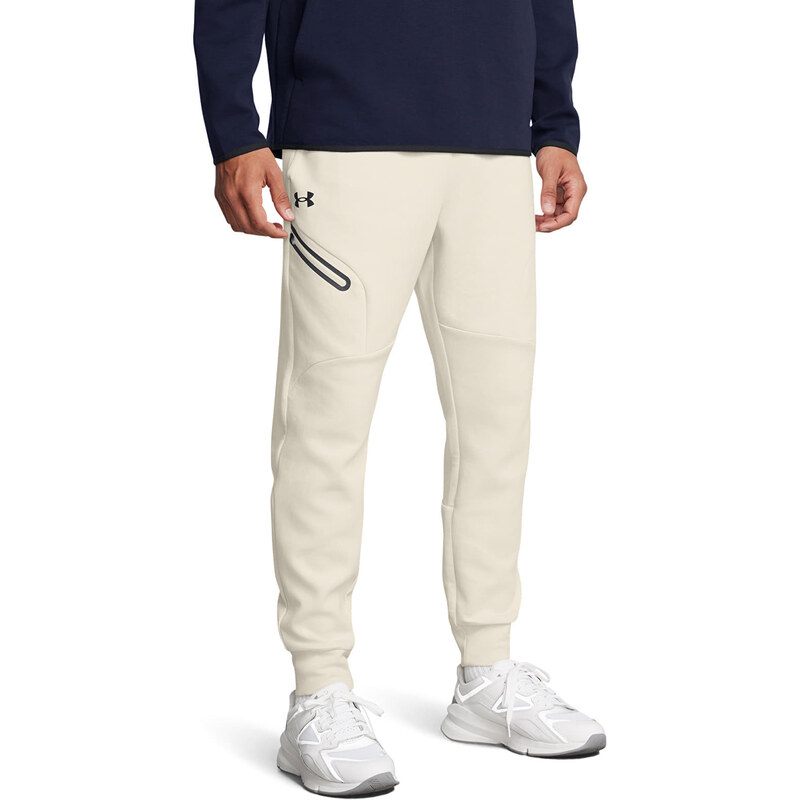 Kalhoty Under Armour Unstoppable Fleece Jogger EU Summit White/ Black 63335350