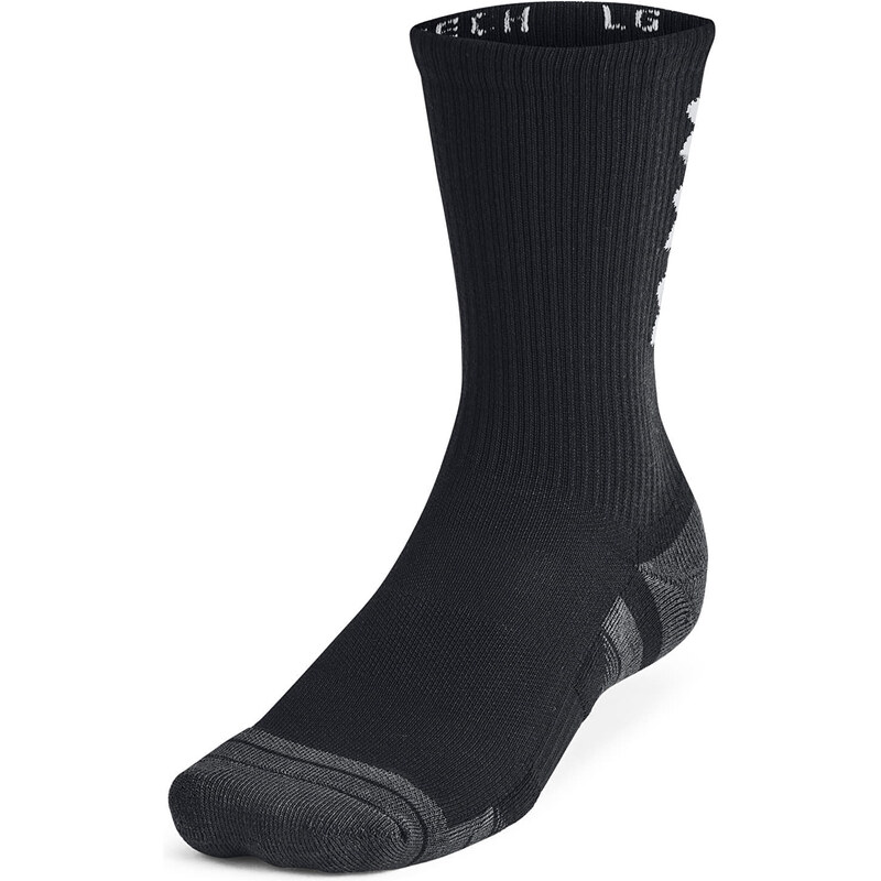 Ponožky Under Armour Perf Tech Nov 3-Pack Crew Black/ Black/ White XL 63392995