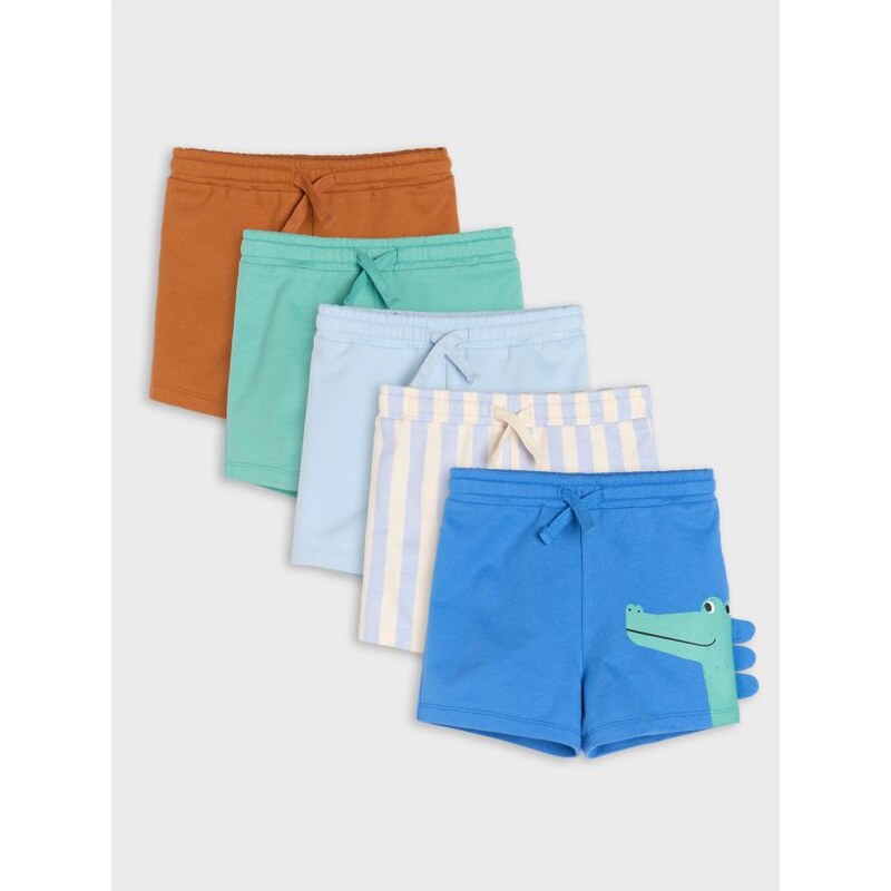 Sinsay - Súprava 5 šortiek - mid blue 65759948