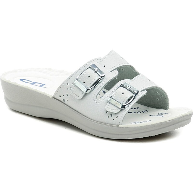 Inblu VR00006B biele gélové dámske papuče 63334619