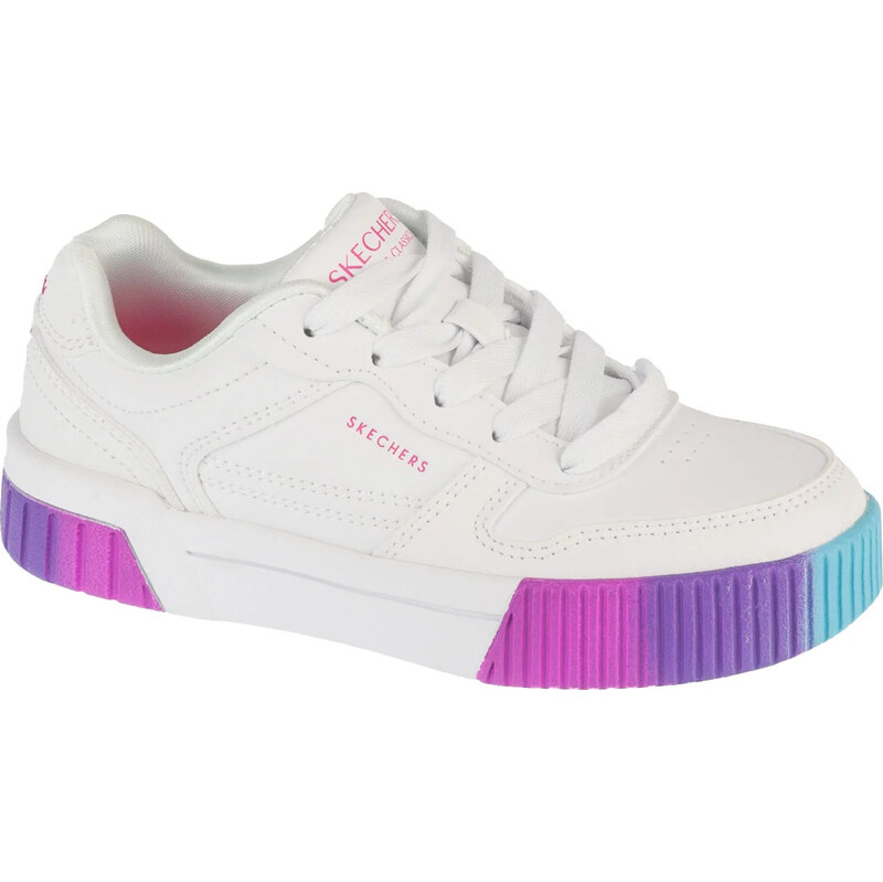 Biele štýlové tenisky s farebnými detailmi Skechers Jade 310890L-WMN 63334713