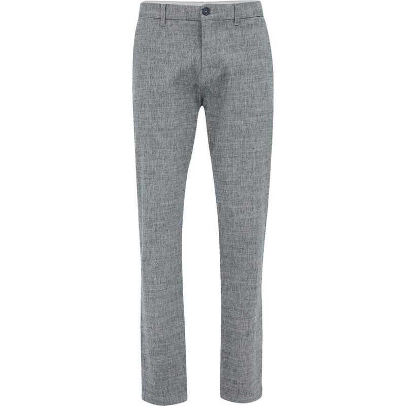 WE Fashion Chino nohavice modrá melírovaná 63362073