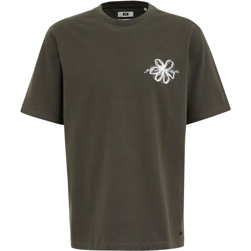 WE Fashion Tričko svetlomodrá / sivá / tmavozelená / šedobiela 63362103