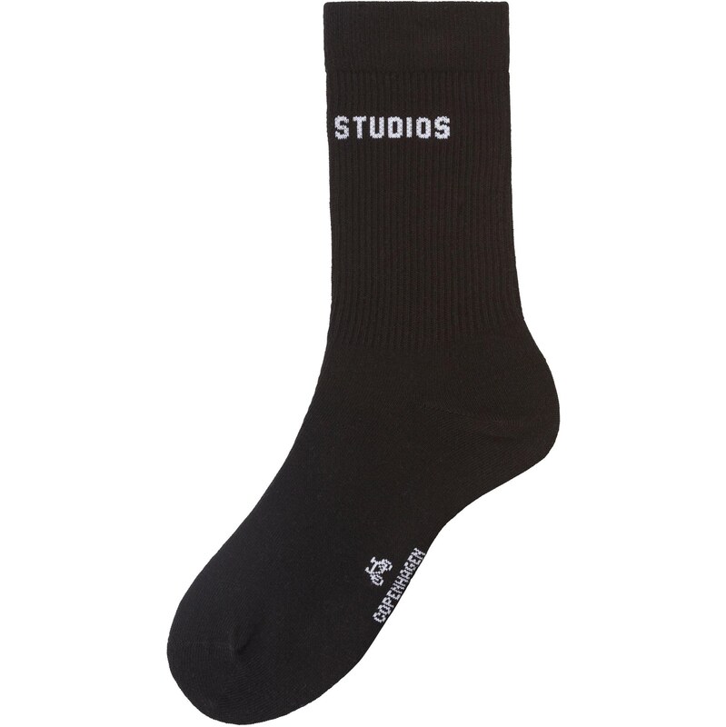 Copenhagen Studios Športové ponožky čierna / biela 63362145