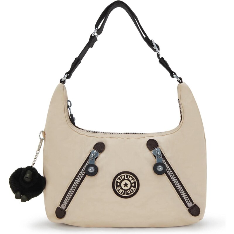 KIPLING Kabelka na rameno Nikki béžová / čierna 63336175