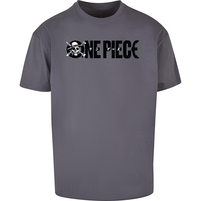 Merchcode Tričko One Piece Jolly Roger tmavosivá / čierna / biela 63361967