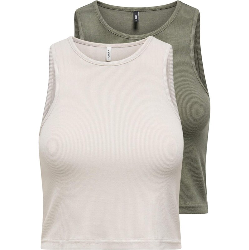 ONLY Top ONLBelia svetlobéžová / olivová 63336230