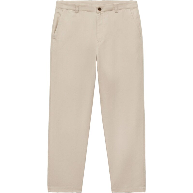 MANGO MAN Chino nohavice Fran béžová 63336291