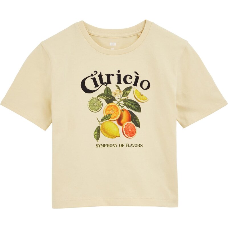 WE Fashion Tričko žltá / svetložltá / zelená / oranžová 63336864