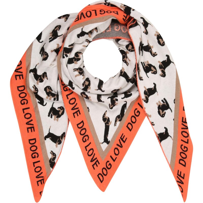 Zwillingsherz Šatka Süßer Dackel hnedá / homárová / čierna / biela 63427971