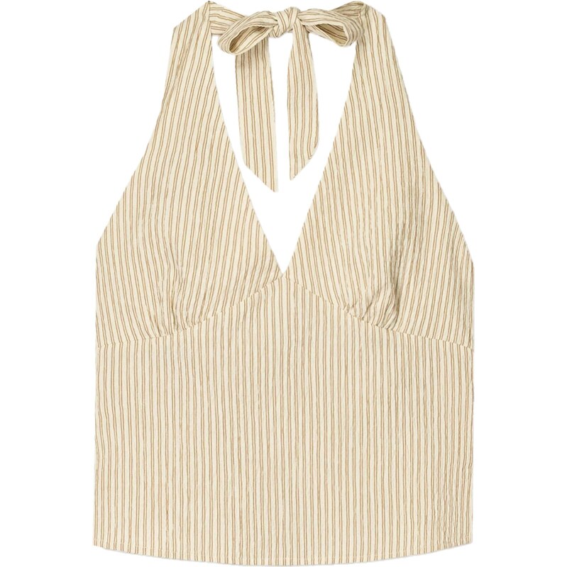 Bershka Top medová / pastelovo žltá 65877767