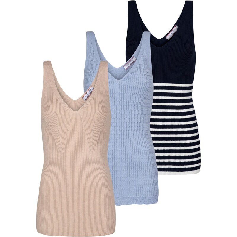 Felix Hardy Top béžová / svetlomodrá / čierna / biela 65877778