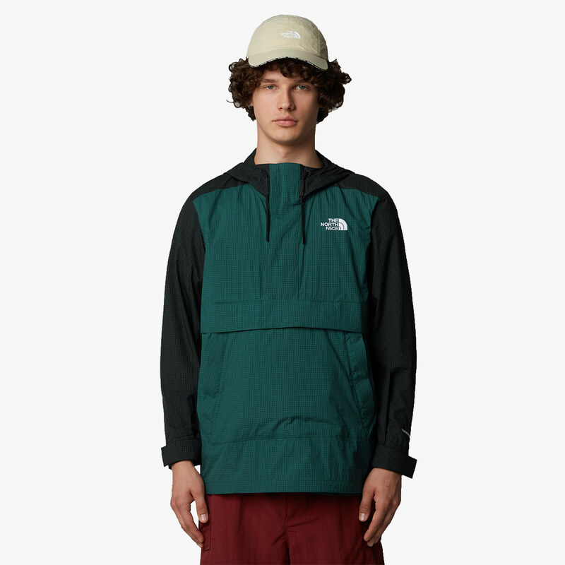 The North Face U ERSA WIND ANORAK Deep Nori-TNF Black S 63487916