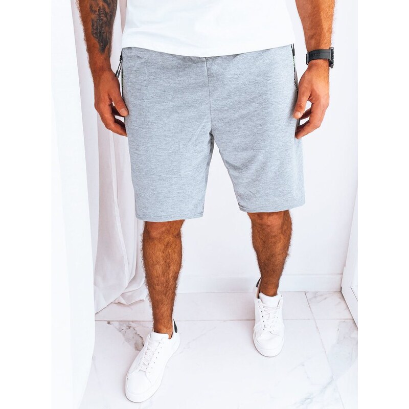Dstreet Trendy pánske kraťasy na bežné nosenie sivé 63774197