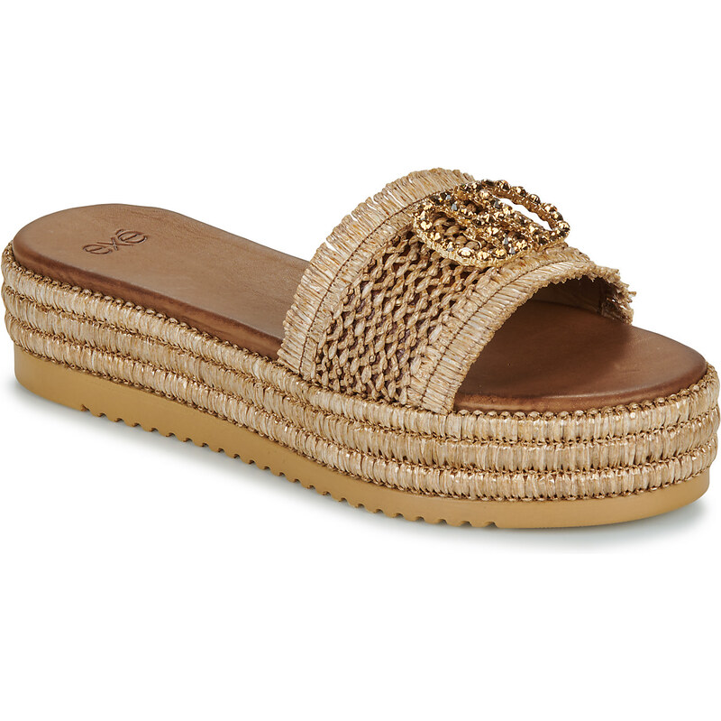 Exé Shoes Šľapky 549-HYDRA-RAFFIA-TAN Exé Shoes 63341709