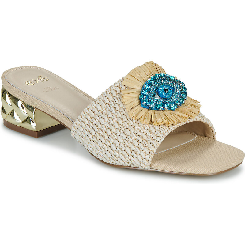 Exé Shoes Šľapky KATY-424-RAFFIA-BEIGE Exé Shoes 63341710