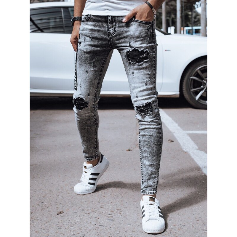 Dstreet Moderné pánske džínsové nohavice čierne 63342316