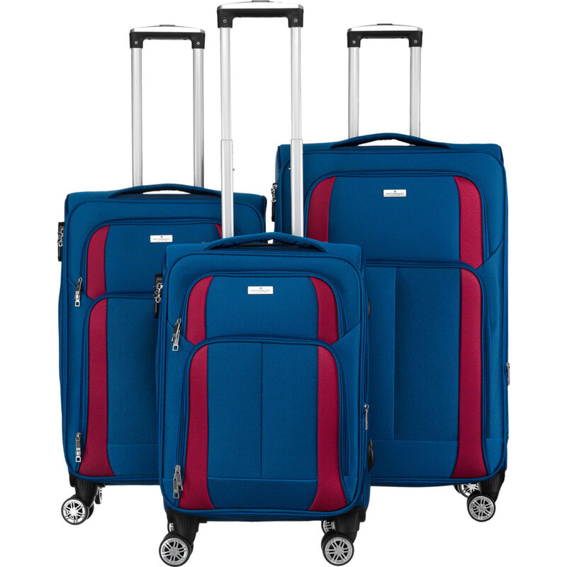 Peterson Modrá sada cestovných kufrov PTN 5209-SET BLUE-BU 63343460
