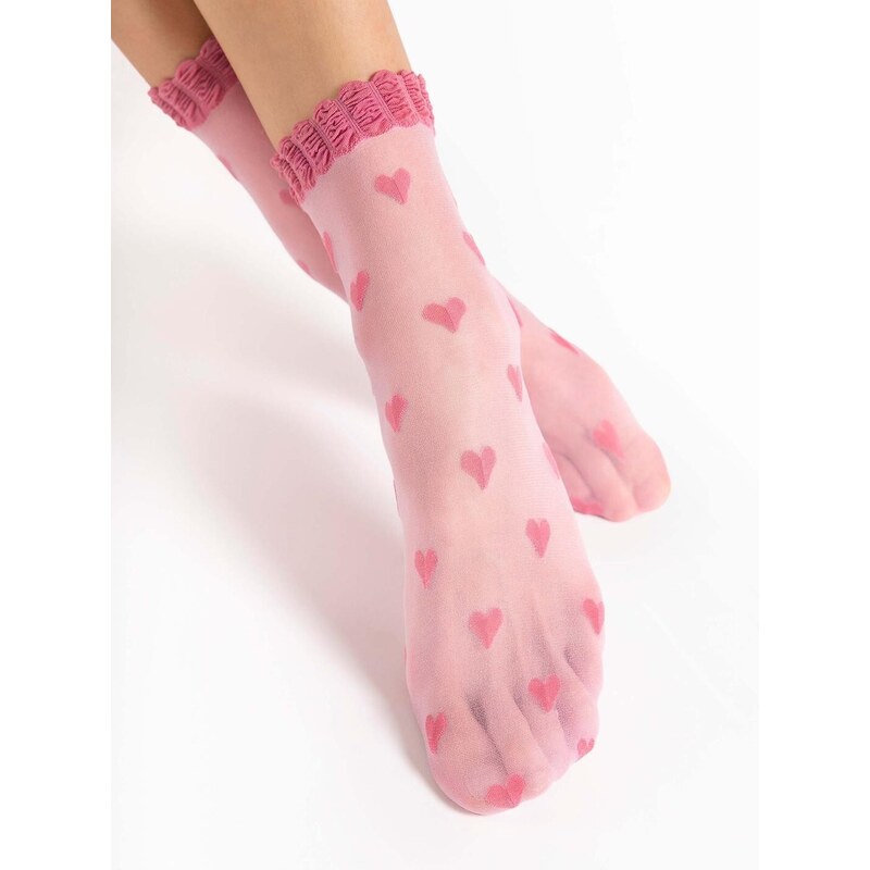 Ponožky so srdiečkami G 1189 KOKORO 20 DEN Fiore 67582909