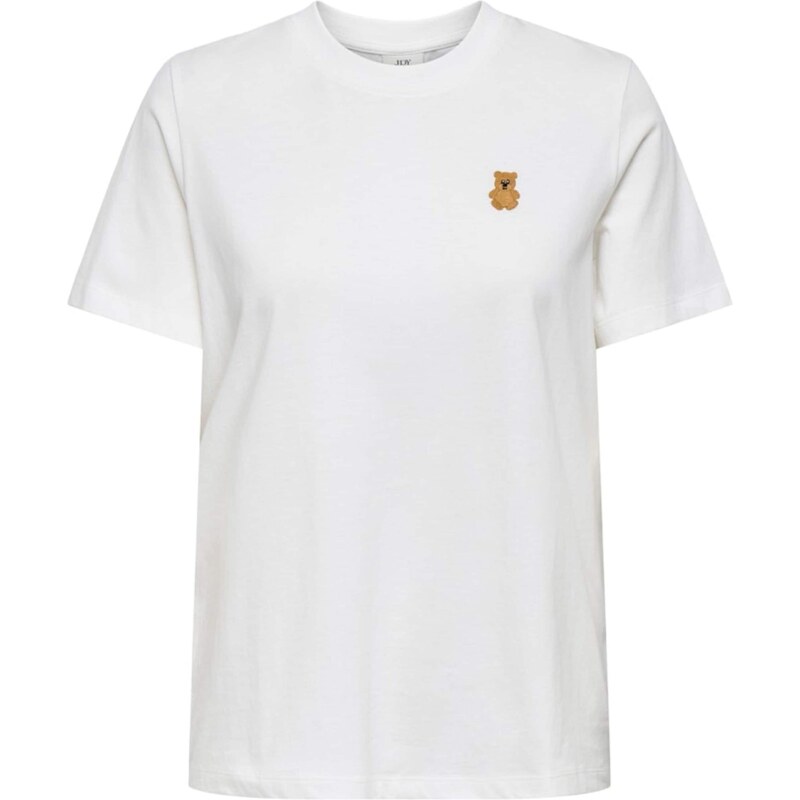 JDY Tričko JDYPISA hnedá / šedobiela 63344216