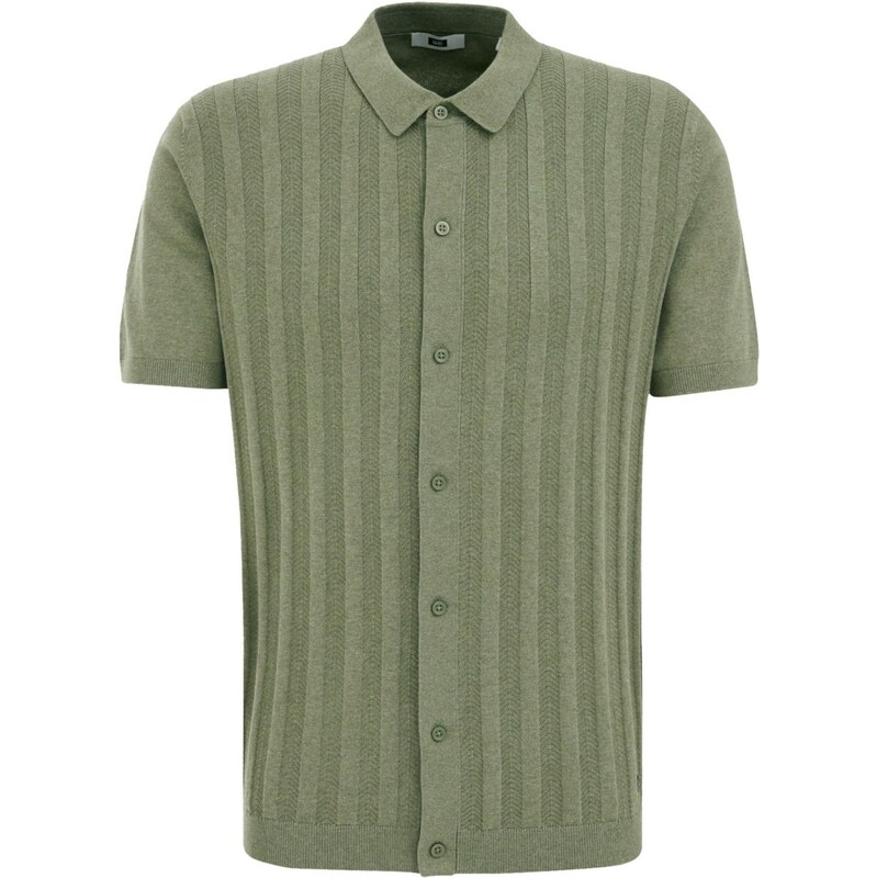 WE Fashion Košeľa tmavozelená 63344895