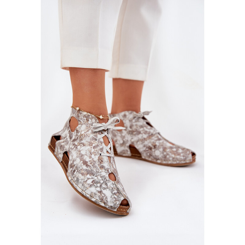 Vzorované Kožené Čižmy Maciejka 64681320