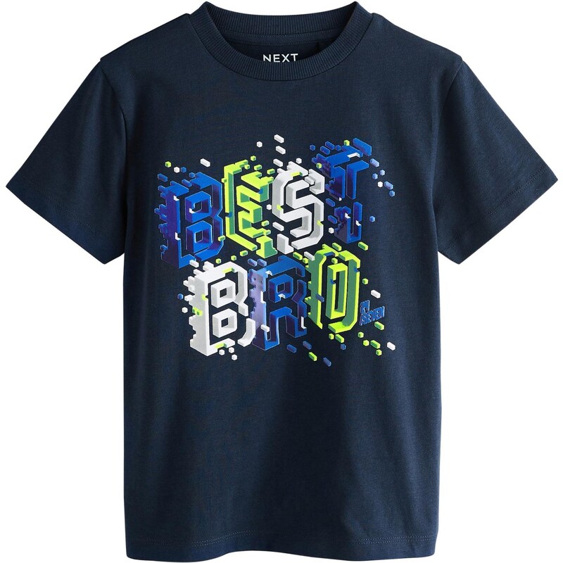 Next Tričko námornícka modrá / zelená / biela 63344357