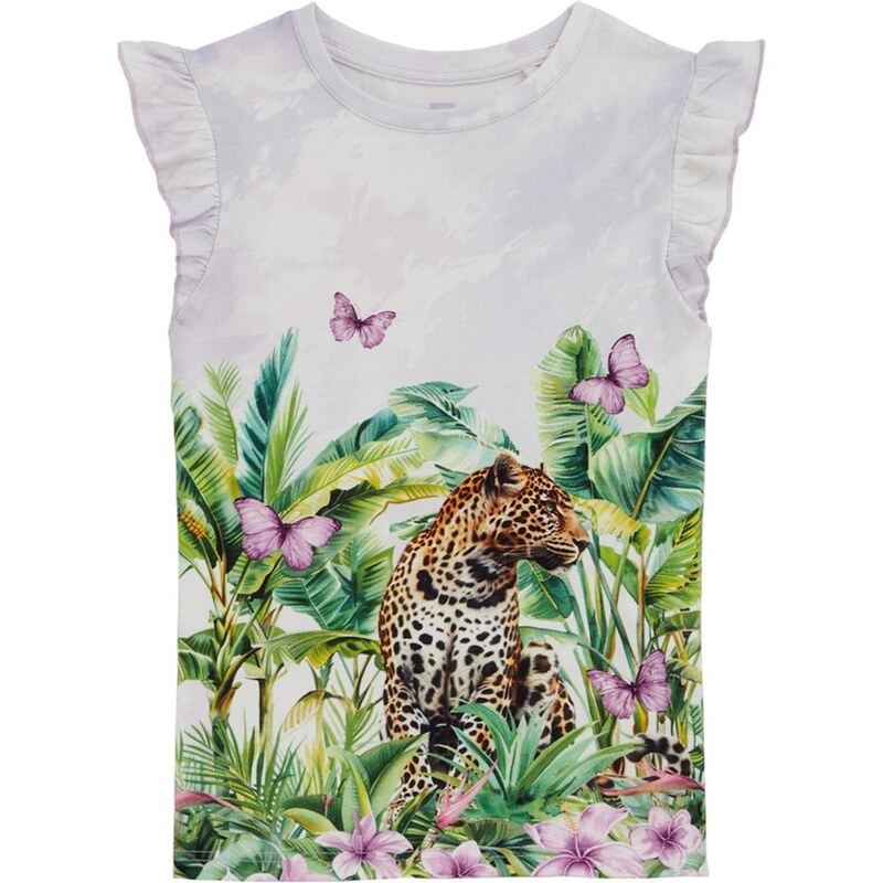 WE Fashion Top smaragdová / levanduľová / tmavooranžová / biela 63344811