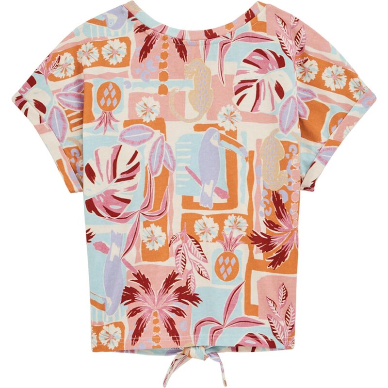 WE Fashion Tričko svetlomodrá / oranžová / ružová / biela 63344823