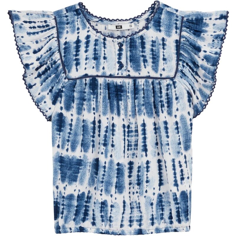 WE Fashion Blúzka tmavomodrá / biela 63344845