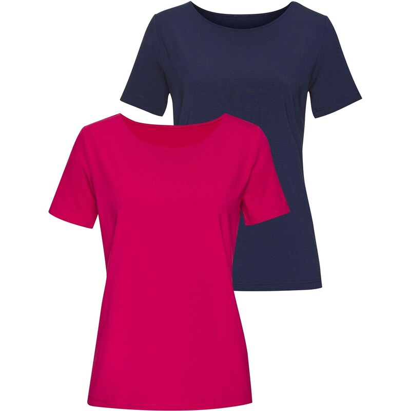 LASCANA Tričko námornícka modrá / červená 63362088