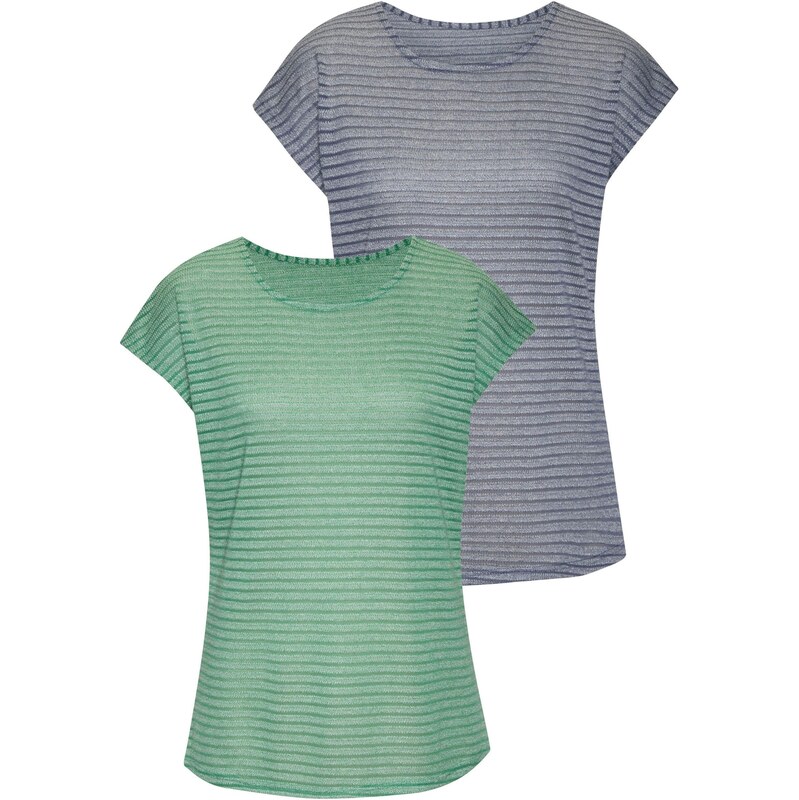 VIVANCE Tričko sivá / zelená 63362118