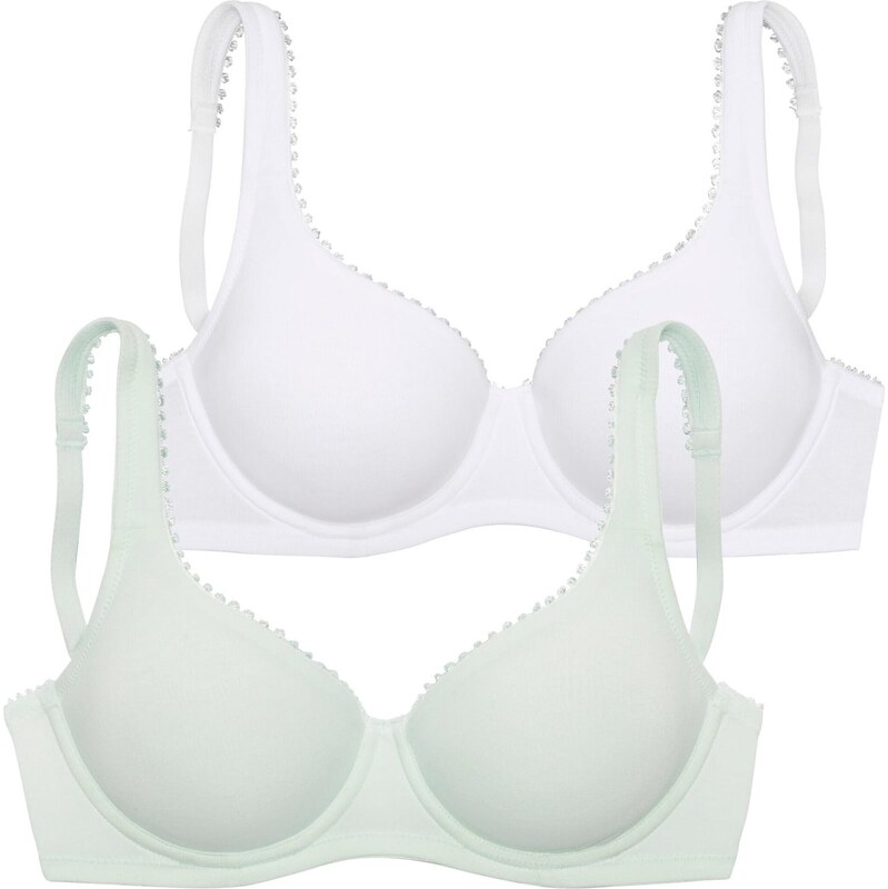 PETITE FLEUR Podprsenka mätová / biela 63362161