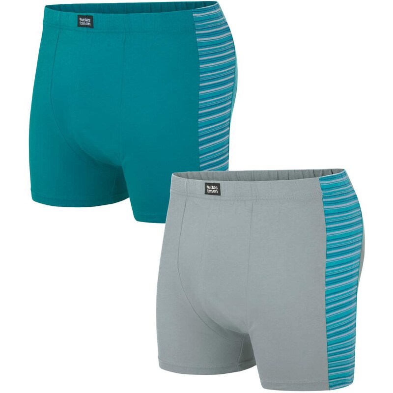 Sada 2 pohodlných strečových boxeriek Atlas For Men Modrá 62747964