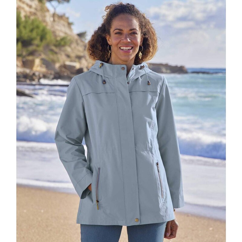 Modrá vetrovka s kapucňou Atlas For Men Modrá 49153983