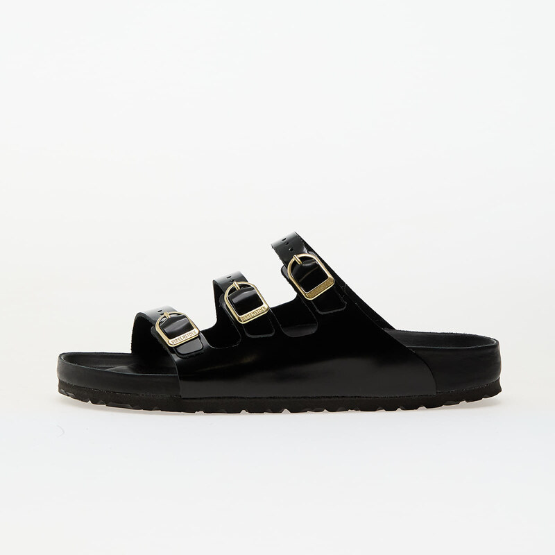 Birkenstock Florida Fresh Natural Leather Patent High-Shine Black 63346119