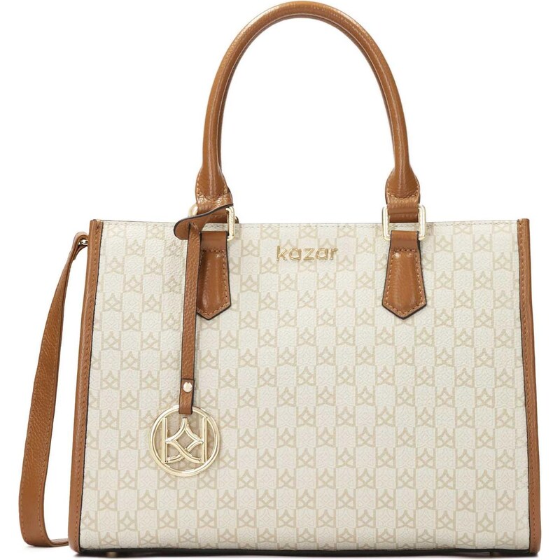 Kazar Kabelka svetlobéžová / čokoládová / šedobiela 63347852