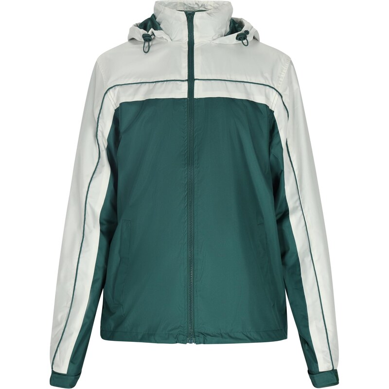 BRAELYN Prechodná bunda tmavozelená / biela 65792374