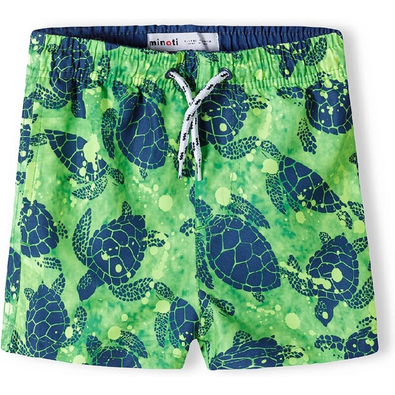 MINOTI Plavecké šortky námornícka modrá / svetlozelená 63347981