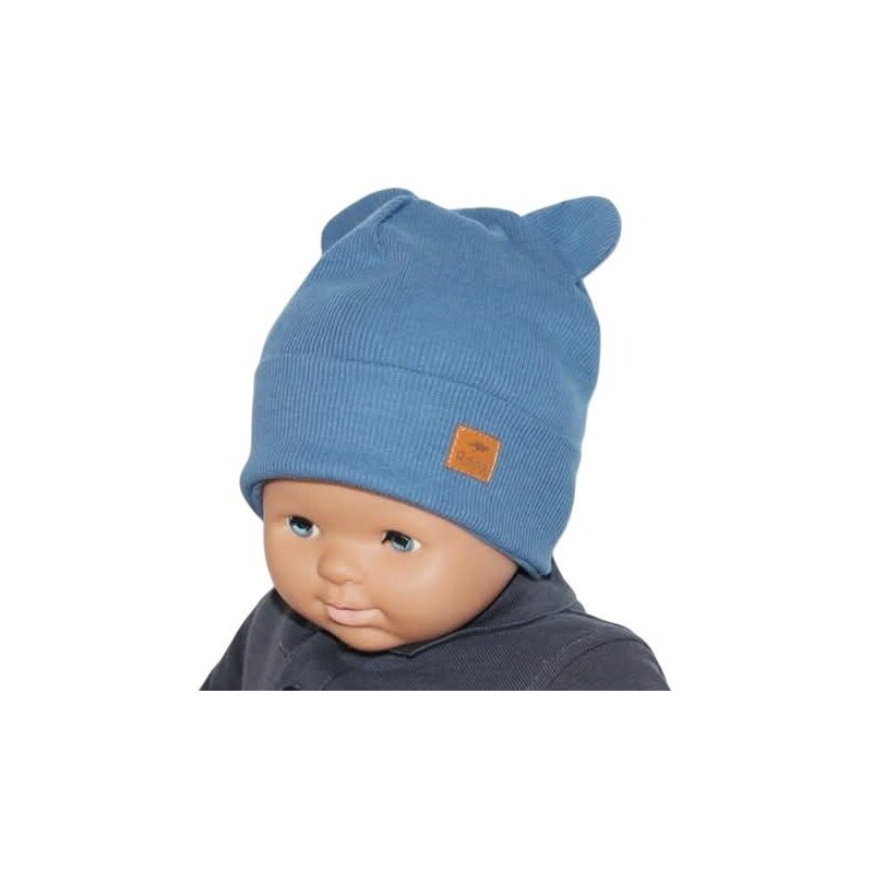 RADA Rebrovaná čiapka Janka Blue jeans 46458057